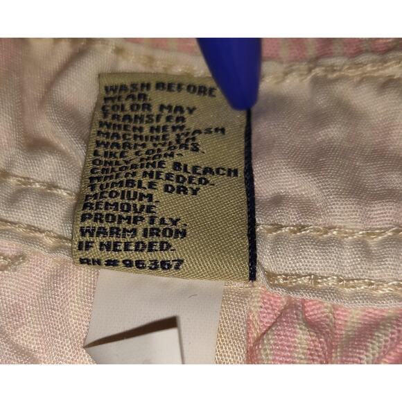 OshKosh Pink Pinstripe Denim Dress VESTBAK Overalls Jumper New NWT Tag Baby 18m - Picture 11 of 15